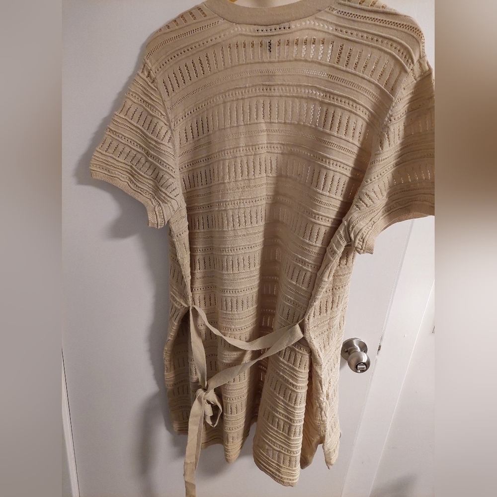 Lane Bryant Cream Open-Front Sweater - Picture 5 of 6